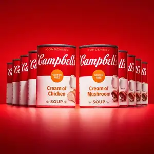 チキンスープグルテンフリーの最高のCAMPBELLのチャンキークリーム/チキンスープの新しいCAMPBELLのクリーム5LBインスタントスープパッケージ