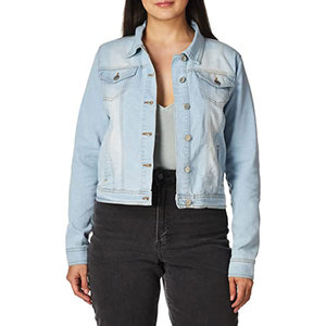 OEM Service Jeans Jacket For Women Premium Quality Streetwear Cotton Made Women Jeans Jacket For Adults
