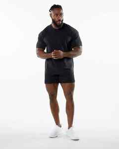 เสื้อยืดออกกำลังกายสำหรับผู้ชายผ้าคอตตอน90% แห้งเร็วผลิตจาก200Gsm - Product Image 4