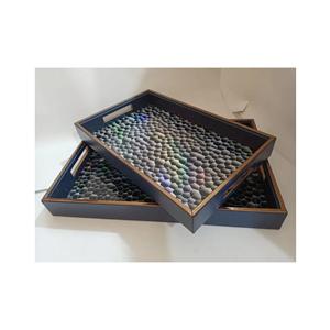 ถาดเสิร์ฟอาหารไม้ MDF สำหรับบ้านและร้านอาหาร,ถาดเสิร์ฟกาแฟพร้อมพิมพ์ลายสำหรับเครื่องครัว - Product Image 6