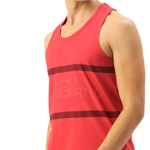 Wholesale High Quality Cotton & Bamboo Fiber Casual <b>Tank</b> <b>Top</b> <b>Men</b> Breathable Knitted Customizable Stretchable Plain - Product Image 2