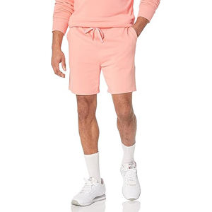 Shorts en molleton pour hommes, coton doux, vêtements décontractés pour la détente, taille élastique, tissu respirant, style ample - Product Image 1