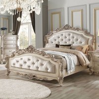 Rogers Luxuriöses Holz-Schlafzimmer-Set mit Handgeschnitzten Verzierungen
