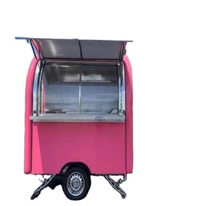 Carro eléctrico de aluminio de cuatro ruedas de alto estándar, camión de comida móvil para perritos calientes y helados - Product Image 1