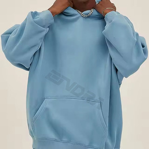 Sudadera con capucha recortada con hombros caídos de algodón para hombre, ropa de calle, sudaderas con capucha para hombre, ropa de gran tamaño 2025 - Product Image 1