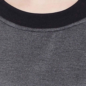 Nueva moda mujer raglán bordado Terry cuello redondo sudadera 300g tela peso impresión Digital invierno Casual mangas completas - Product Image 5