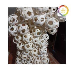 Bolas de mimbre decorativas naturales surtidas Acentos de decoración del hogar - Product Image 4