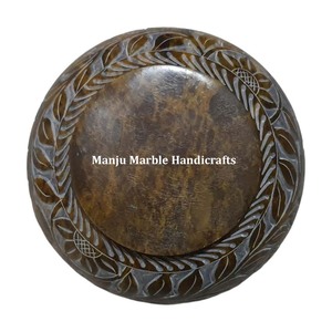 ชามแกะสลักหินสบู่คอลเลกชันแฟนซีคลาสสิกธรรมชาติพร้อมดีไซน์แฮนด์เมดขัดเงาธรรมชาติปริมาณจำนวนมากมีอยู่ในโรงงาน - Product Image 5