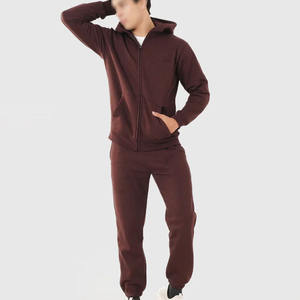 Chándal de entrenamiento de lana para hombre Gym Fitness Tech, traje de jogging con capucha de talla grande para deportes de invierno, conjunto de dos piezas - Product Image 4