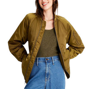 Chaqueta Bomber Varsity de Lona para Hombre, Personalizada, de Alta Calidad, con Logotipo Frontal, Servicio OEM Premium - Product Image 4