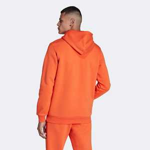 Mens Heavyweight <b>Fleece</b> Pullover Hoodie Regular Fit Durable Warm Winter Essentials Cotton Polyester Safety <b>Orange</b> Color Hoodie - Product Image 3