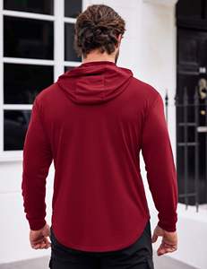 Sweat-shirt de sport à manches longues pour homme, vêtement d'entraînement ajusté pour la musculation, style actif de rue - Product Image 3