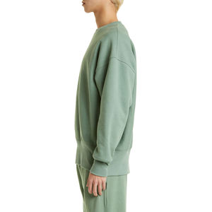 Crewneck Men's Cotton Fleece Oversized Sweats Drop Shoulder Hoodie <b>Vintage</b> Wash Streetwear Blank Distressed Oversized <b>Sweatshirt</b> - Product Image 3