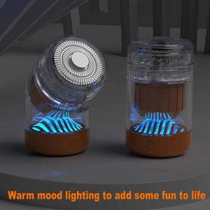 Mini rasoir électrique portable pour hommes, double lame, moteur rapide, rechargeable USB-C, boîtier transparent, pour la maison, les voyages et le bureau - Product Image 4