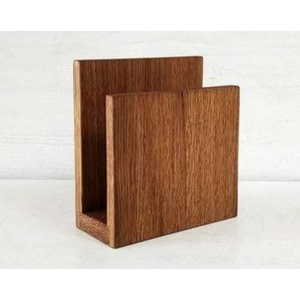 Handcrafted Wooden <b>Napkin</b> Holder Carved <b>Napkin</b> Holder for Kitchen & Dining Table Decor Elegant Mango Wood <b>Napkin</b> <b>Dispenser</b> - Product Image 2