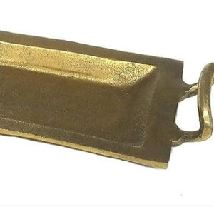 Luxury Rectangular Metal Serving <b>Tray</b> Unique Design for Home Kitchen Tabletop Excellent Food Serving Best Finish - Product Image 1