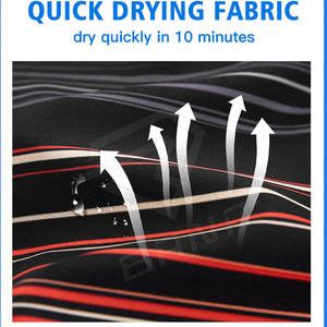 กางเกงขาสั้นระบายอากาศแห้งเร็วผ้าคอตตอน100% เรียบไซส์พลัสไซส์สำหรับว่ายน้ำชายหาด - Product Image 5