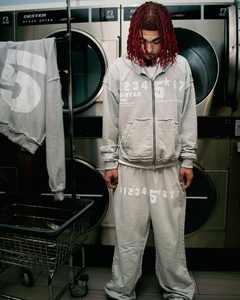 Logo personnalisé Poids lourd 600 GSM 100% Coton vierge Pull Boxy Baggy Sweat à capuche et pantalon de survêtement Survêtements pour hommes - Product Image 5