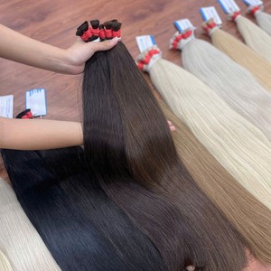 100% vierge vietnamienne blonde extensions de cheveux humains cuticule naturelle aligné cheveux raides en vrac produit de haute qualité - Product Image 1