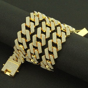 Cadena cubana de diamantes VVS, collar personalizable de oro amarillo de 14 quilates de Plata de Ley 925, estilo de fiesta HIP HOP para hombres con certificación GRA - Product Image 1