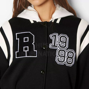 Women's High Quality Letterman <b>Jacket</b> Unique Design with Embroidery Decoration New Fashion Winter Pocket Fabric Material - Product Image 5
