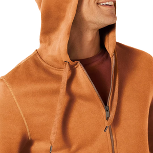 Sweats à capuche confortables en coton de haute qualité pour hommes avec fermeture éclair Sweats à capuche décontractés respirants de haute qualité avec couleurs et logo personnalisés - Product Image 4