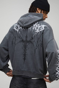 เสื้อฮู้ดดี้ผู้ชายผ้าฝ้ายคุณภาพสูง 100% สำหรับฤดูหนาว สไตล์สตรีทแวร์ ทรงปกติ สีพื้น ไม่มีลาย  รับสกรีนโลโก้ตามแบบ  มีกระเป๋า - Product Image 5