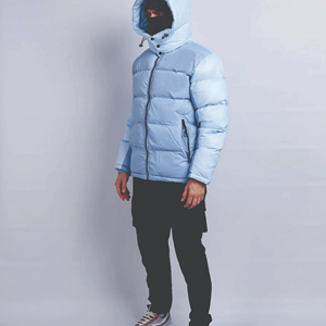 Veste d'hiver grande taille pour hommes imperméable et chaud Manteau bouffant Effet bulle Polaire Fermeture à glissière Street Wear Fashion Nylon - Product Image 4