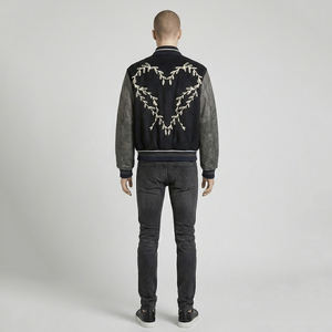 เสื้อแจ็คเก็ตวาร์ซิตี้ปักลายตามสั่ง ขายส่ง คุณภาพสูง ปักอย่างดี แขนหนังขนสัตว์พรีเมียม สำหรับทุกเพศ - Product Image 6