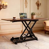 Table de salle à manger relevable électrique avec télécommande, 110V-240V, Plateforme de travail pour ordinateur