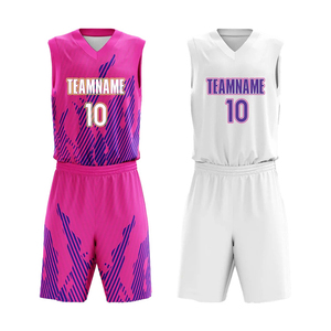 Gran oferta, conjuntos de uniformes de baloncesto personalizados, camiseta profesional, camisetas de baloncesto transpirables de secado rápido, 100% poliéster de talla grande - Product Image 3