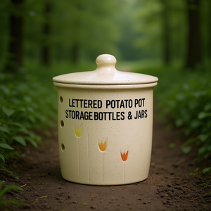 3L 19x24cm Lettered Potato <b>Pot</b> Storage Bottles & Jars - Product Image 3