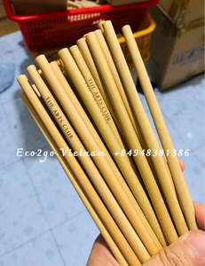 Biodegradable Bamboo <b>Straws</b> Replace <b>Disposable</b> Plastic <b>Straws</b>/ Bamboo Drinking <b>Straws</b> Set With Brush Cleaning in ECO2GO VIETNAM - Product Image 4