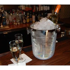 Wholesale Bulk Stainless Steel Wine Cooler Champagne Ice <b>Bucket</b> with Handles for Parties, Events, Restaurants & Catering Use - Product Image 4