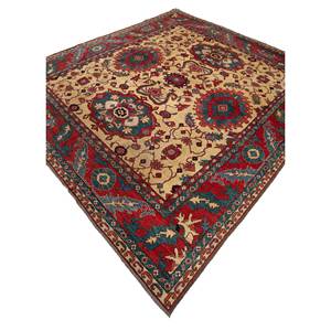 Alfombras de Lana Anudadas a Mano Aalam Gold Pae-5110, Alfombras Clásicas de Alta Calidad para el Hogar, para Sala de Estar, Dormitorio, Pasillo, Medallón Cuadrado, Rectángulo - Product Image 2