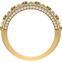 Bague de fiançailles en diamant de laboratoire, or massif 14k 18k, argent sterling, taille brillant, style hip-hop, certifiée IGI, bijoux pour femmes et hommes