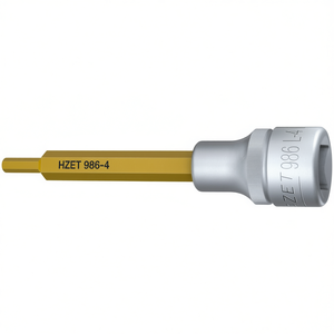Hazet 1/2'' <b>Long</b> Square <b>Screwdriver</b> Socket Hexagonal Design - Product Image 3