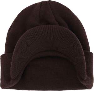 Gorro de Invierno Unisex Informal, Cálido, de Doble Punto, con Borde, 100% Acrílico, Tejido a Mano, Transpirable, Impermeable, para Viajes - Product Image 2