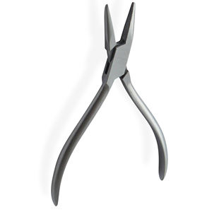 Alicates de punta plana para contornear Goslee, alicates para doblar Alambre de ortodoncia Dental de acero inoxidable de alta calidad con mandíbula dentada y lisa de 14cm - Product Image 2