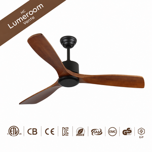 Ventilador de Techo de Madera Sólida de 52 Pulgadas Sin Luz con Control Remoto, Motor DC Reversible Silencioso, Ventilador de Techo Moderno - Product Image 5