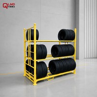 Support à pneus pliable en acier robuste personnalisé |   Plateforme de stockage ultra-compacte et peu encombrante |   Solution de rangement pour garage