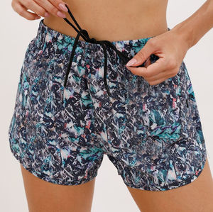 Shorts Deportivos Estampados de Cintura Alta para Mujer, de Secado Rápido, con Cordón Ajustable, para Correr, Gimnasio, Fitness, Deportes, para Damas, Ropa Casual de Verano - Product Image 1