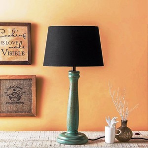 Lampe de table en bois avec marron PRODUIT DE VENTE CHAUD Lampe de table en bois ARTISANAT - Product Image 3