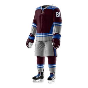 Uniforme de hockey sur glace pour hommes de qualité supérieure, léger, prix de gros, entièrement personnalisé, anti-rides, uniforme de hockey sur glace pour hommes - Product Image 4