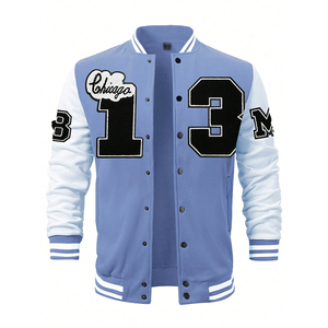 Custom Varsity <b>Jacket</b> Winter High Quality <b>Leather</b> Sleeves College Baseball Letterman Wool Varsity <b>Jacket</b> for <b>Men</b> - Product Image 1