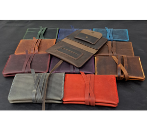 Colorful Soft <b>Leather</b> Zippered <b>Tobacco</b> <b>Pouch</b> Made in Turkey Lighters & for Smoking Accessory Holder - Product Image 1