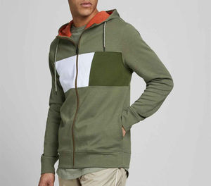 Sudadera con Capucha Personalizada para Hombre 2024, 100% Algodón, Polar Grueso de 320g, Transpirable, con Doble Cremallera, Estilo Urbano, Otoño, Venta al Por Mayor - Product Image 4