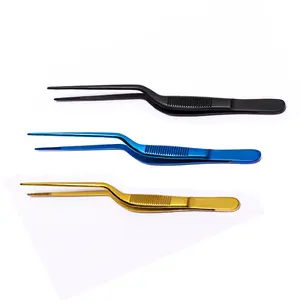 Straight Plating Tweezers 20cm in Plasma Coated Wholesale Price Manufacturers Supplier