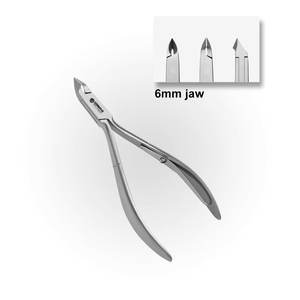 OFERTA ESPECIAL: Cortacutículas Profesional GORAYA GERMAN de Acero Inoxidable, Mordaza de 6mm, Resorte Simple, Tamaño 10cm, Aprobado por CE e ISO - Product Image 1