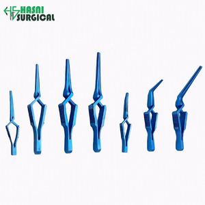 Pinza de Presión Vascular Arterial con Puntas Atraumáticas Anguladas de 5.8 cm, Juego de Instrumentos Quirúrgicos Oftálmicos de Acero Inoxidable - Product Image 6